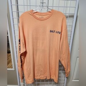 Salt Life Men's Peach Long Sleeve Tee